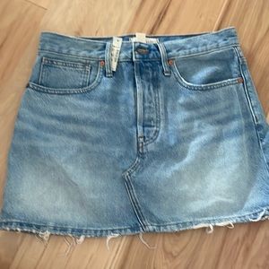 NWT Madewell denim mini skirt